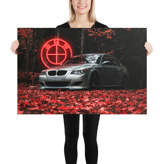 E60 M5 Neon Print